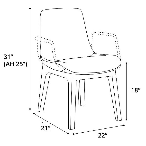 Mercer Dining Chair, Set of 2