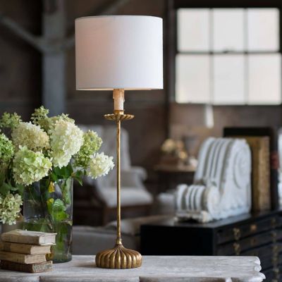 Regina Andrew Clove Stem Buffet Drum Table Lamp | YLighting.com