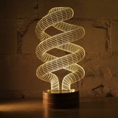 spiral led table lamp