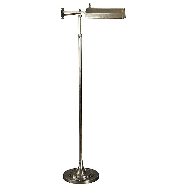 Visual Comfort Dorchester Swing Arm, Pharmacy Floor Lamp With Adjustable Arm And Shade
