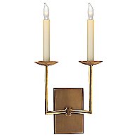 Right Angle Wall Sconce (Antique Brass/2 Lights) - OPEN BOX