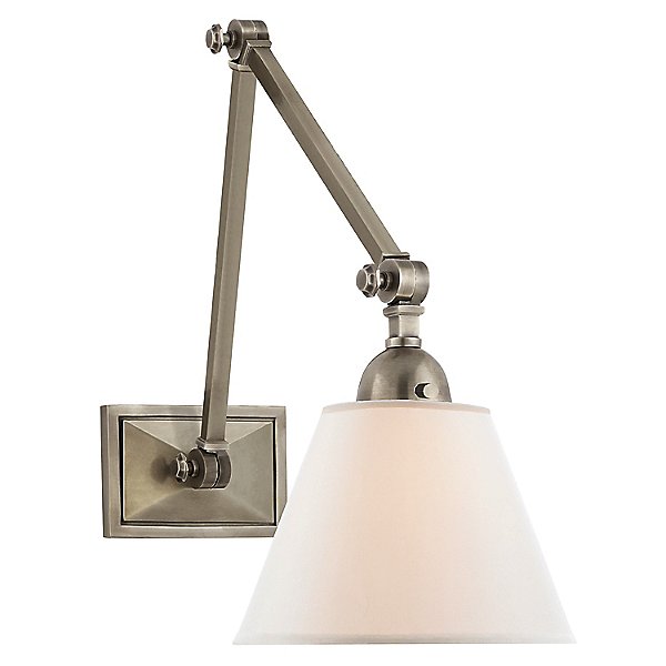 Visual Comfort Jane Swing Arm Wall, Hardwired Swing Arm Sconce