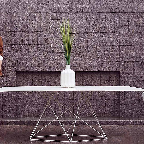 Faz Dining Table with Steel Base