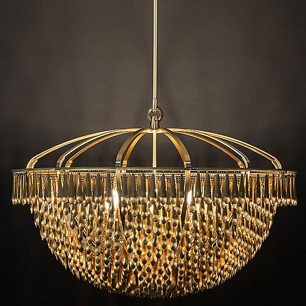 San Miguel Chandelier by Boyd Lighting Color Brass Finish Antiqued Brass 10652 42 INCH ABB PRG
