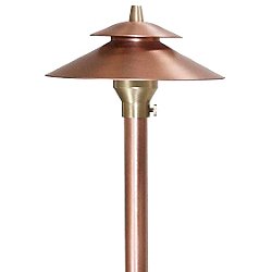 Copper China Hat Area Light Adjustable Hub