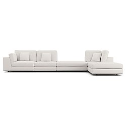 Perry Left-Facing Arm Extended Corner Sofa with Ottoman