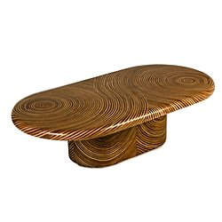 Ribbon Oval Cocktail Table