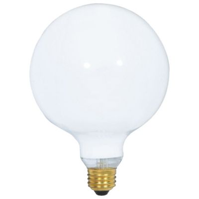 100W 120V G40 E26 White Bulb 2 Pack by Bulbrite 350100 IG