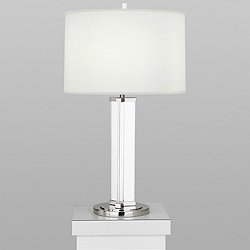 Fineas Crystal Round Table Lamp