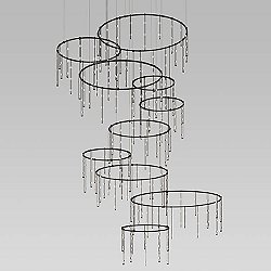 Suspenders Vertical Ring Matrix LED Lighting System - Crystal Ladder Light