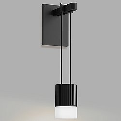 Suspenders Mini Single LED Wall Sconce (Black) - OPEN BOX