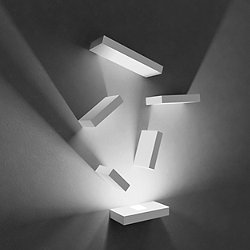 Set LED Wall Sconce Reflector Blocks