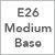 1-E26 Medium Base