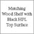 Matching Wood Shelf with Black HPL Top Surface