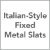 Italian-Style Fixed Metal Slats