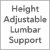 Height-Adjustable Lumbar Support