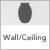 Egg shaped / wall or ceiling