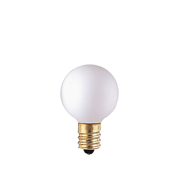 10W 130V G9 E12 Matte White Bulb by Bulbrite Finish Matte White 300005
