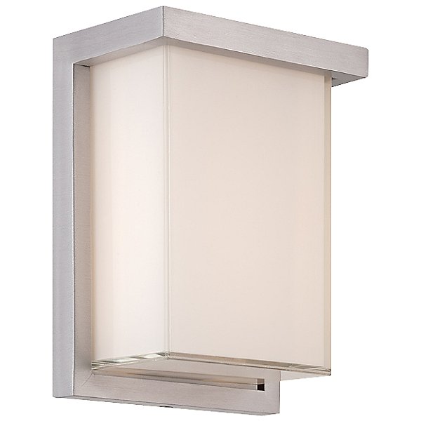 Ledge Outdoor Wall Light by Modern Forms Color Metallics Finish Brushed Aluminum WS W1408 AL