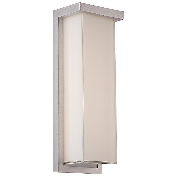 Ledge Outdoor Wall Light by Modern Forms Color Metallics Finish Brushed Aluminum WS W1414 AL
