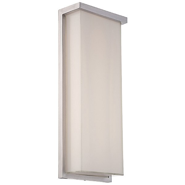 Ledge Outdoor Wall Light by Modern Forms Color Metallics Finish Brushed Aluminum WS W1420 AL