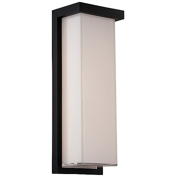 Ledge Outdoor Wall Light by Modern Forms Color Metallics Finish Black WS W1414 BK
