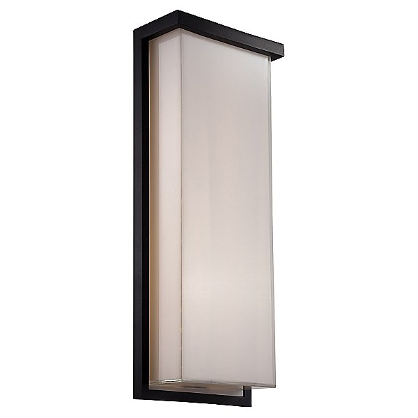 Ledge Outdoor Wall Light by Modern Forms Color Metallics Finish Black WS W1420 BK