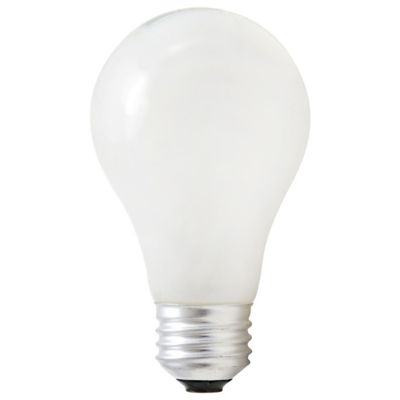 72W 120V A19 E26 White Halogen Bulb 2 PACK by Bulbrite Finish Satin White 115170