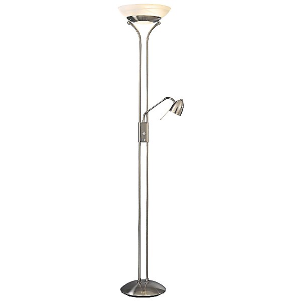 Georges Reading Room 2 Light Torchiere W Reading Lamp