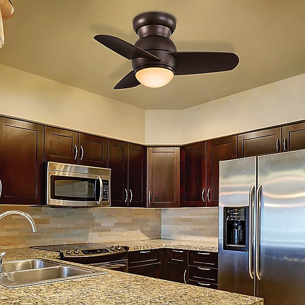 Minka Aire Fans Spacesaver Led Ceiling, Small Kitchen Ceiling Fan