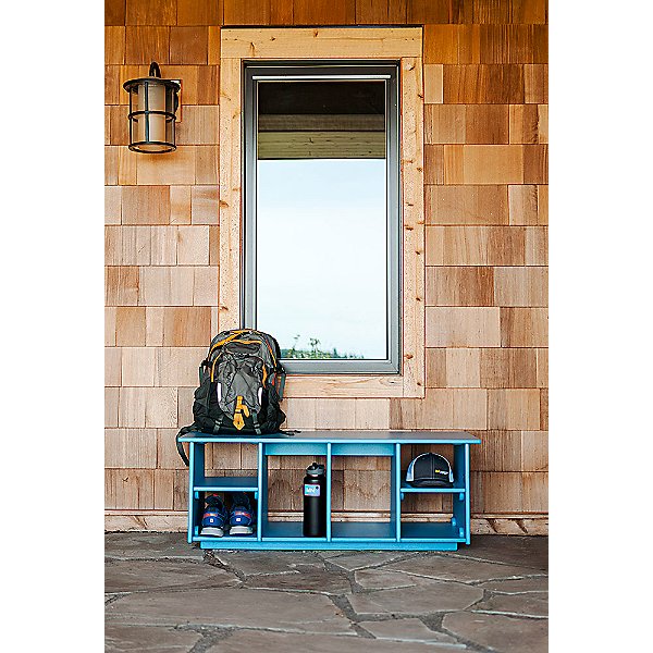 Cubby Bench with Boot Holes