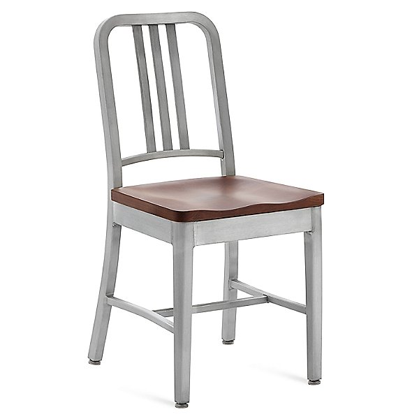 Navy Chair, Wood Seat