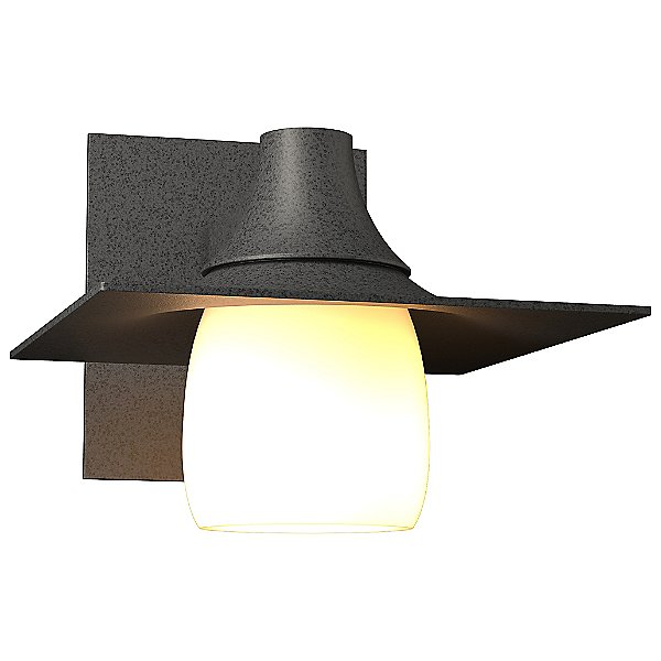 Hood Outdoor Wall Light with Glass