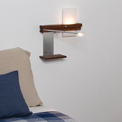 Cerno Levo LED Bedside Sconce And Reading Light With USB Charger ...