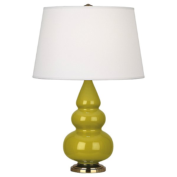 Small Triple Gourd Table Lamp with Metal Base