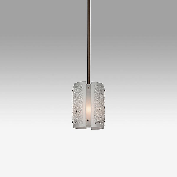 Textured Glass Mini Pendant Light
