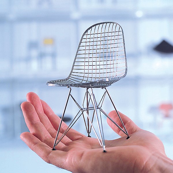Miniature Eames DKR Wire Chair