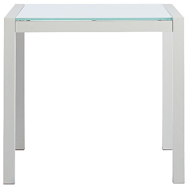 Skiff Outdoor Square Glass-Top Table