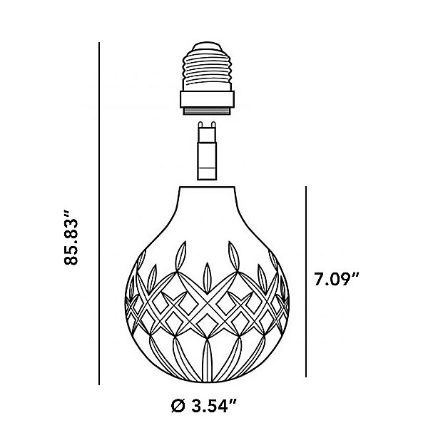 Crystal Bulb LED Mini Pendant Light